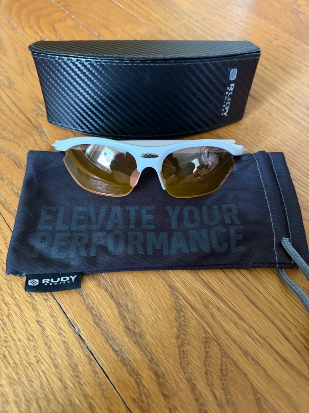 Rudy Project Glasses - Rydon Girl II White Pearl with Bi-Chromic Pink Lenses